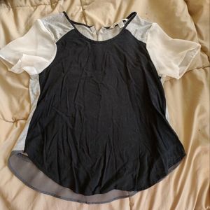 American Eagle black and grey modern shirt